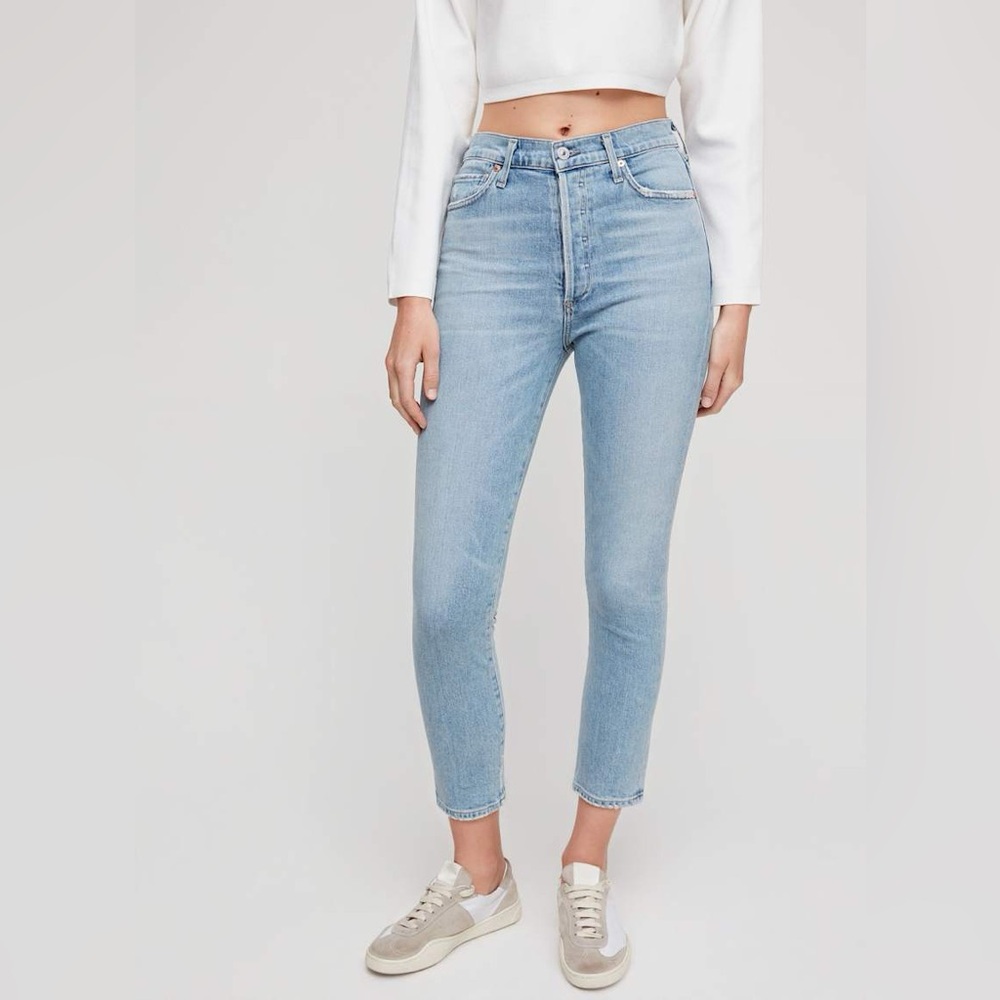 Citizens of Humanity Crop High Rise Slim Jeans 28